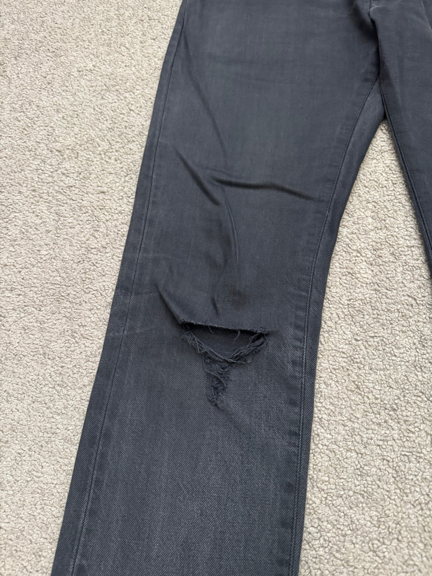 SS09 Undercover "Neoboy" Patti Smith Poem Black Denim Jeans