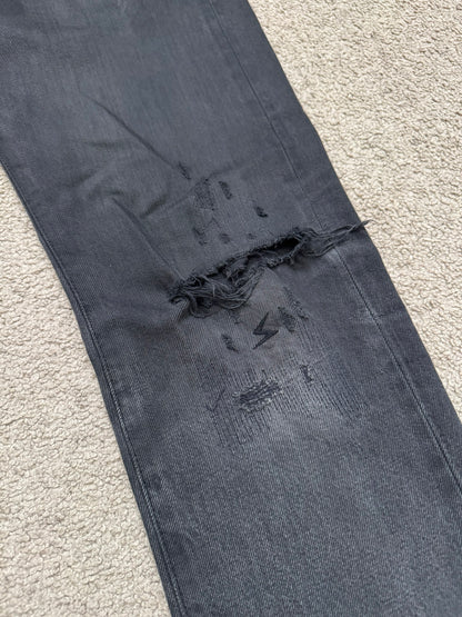 SS09 Undercover "Neoboy" Patti Smith Poem Black Denim Jeans