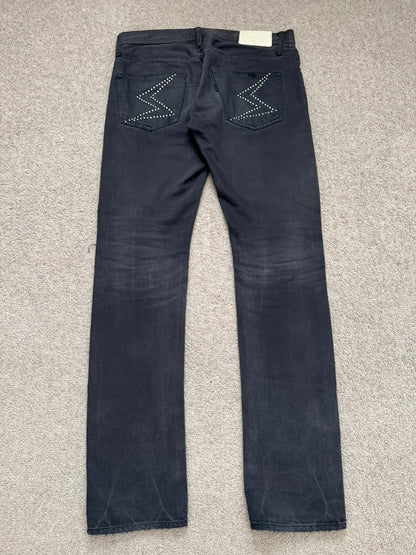 SS09 Undercover "Neoboy" Patti Smith Poem Black Denim Jeans