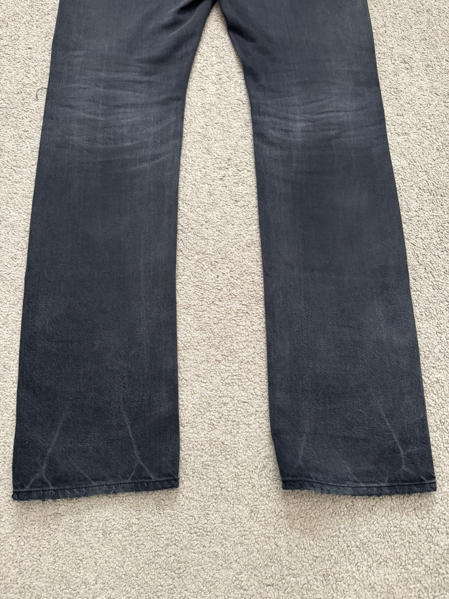 SS09 Undercover "Neoboy" Patti Smith Poem Black Denim Jeans