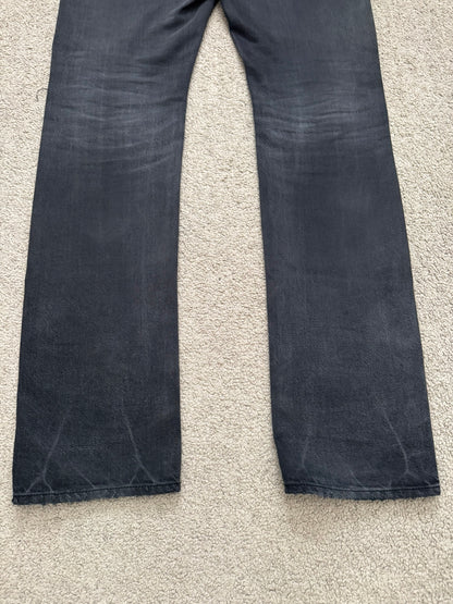 SS09 Undercover "Neoboy" Patti Smith Poem Black Denim Jeans