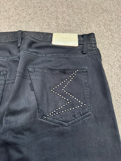 SS09 Undercover "Neoboy" Patti Smith Poem Black Denim Jeans