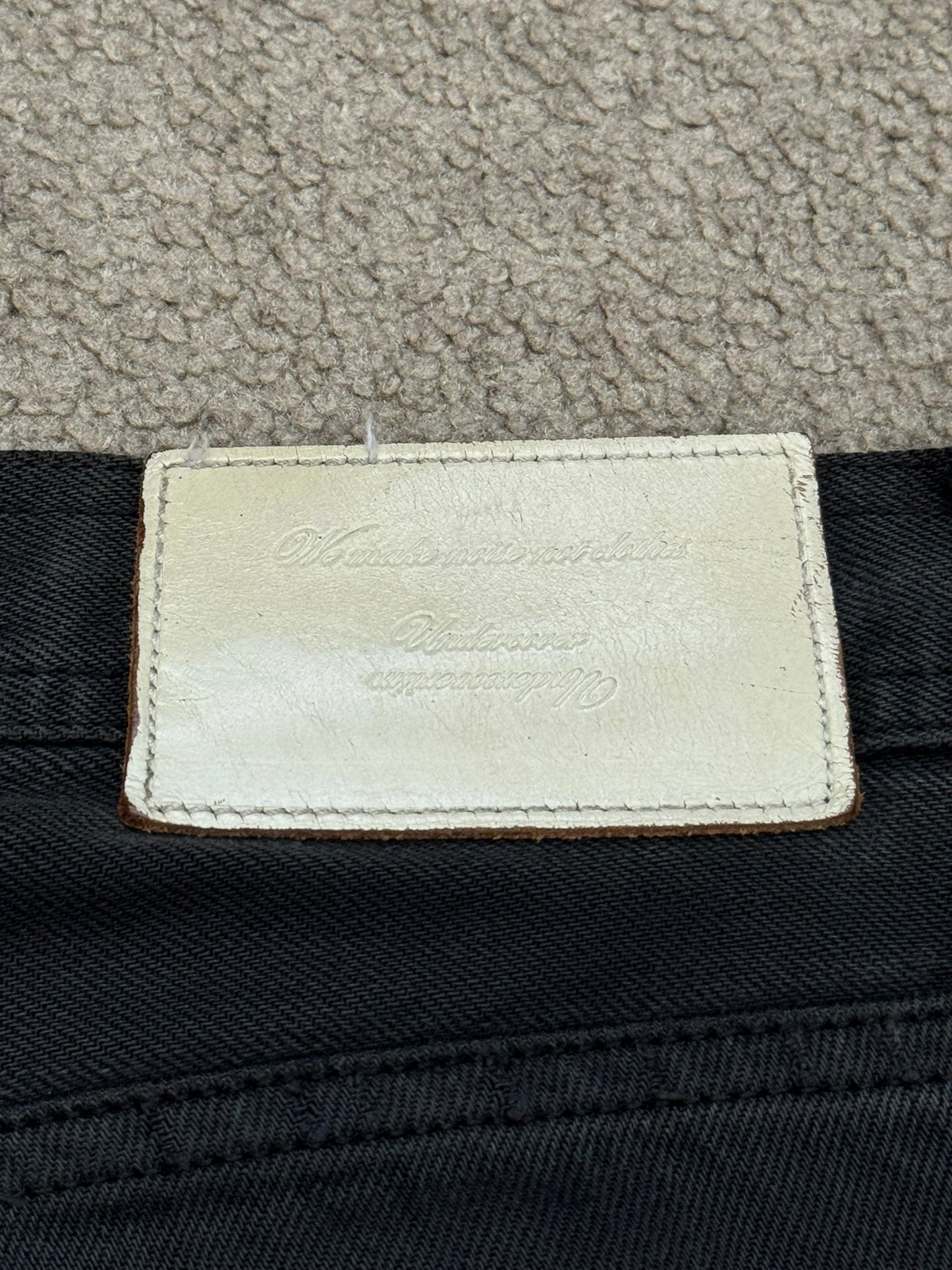 SS09 Undercover "Neoboy" Patti Smith Poem Black Denim Jeans