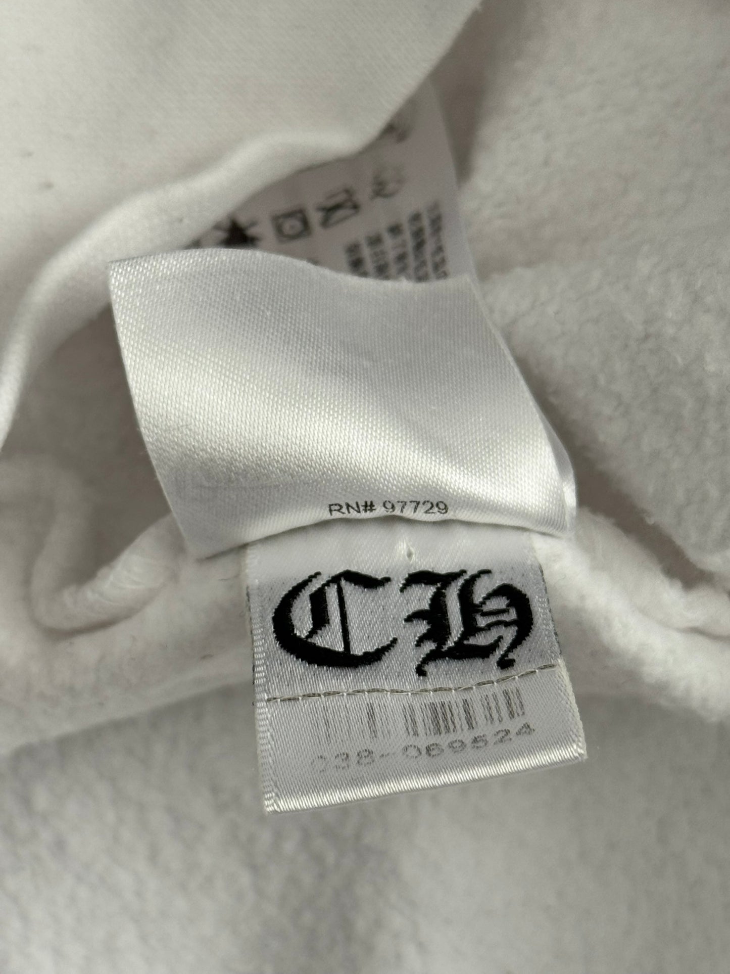 Chrome Hearts Vertical Logo Dagger Zip Up Hoodie