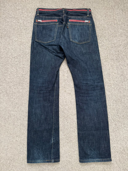 AW07 Undercover Grasping Heart Zipper Waist Denim Jeans