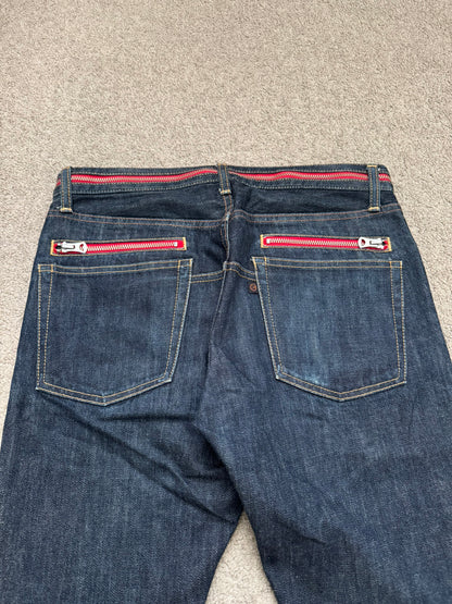 AW07 Undercover Grasping Heart Zipper Waist Denim Jeans