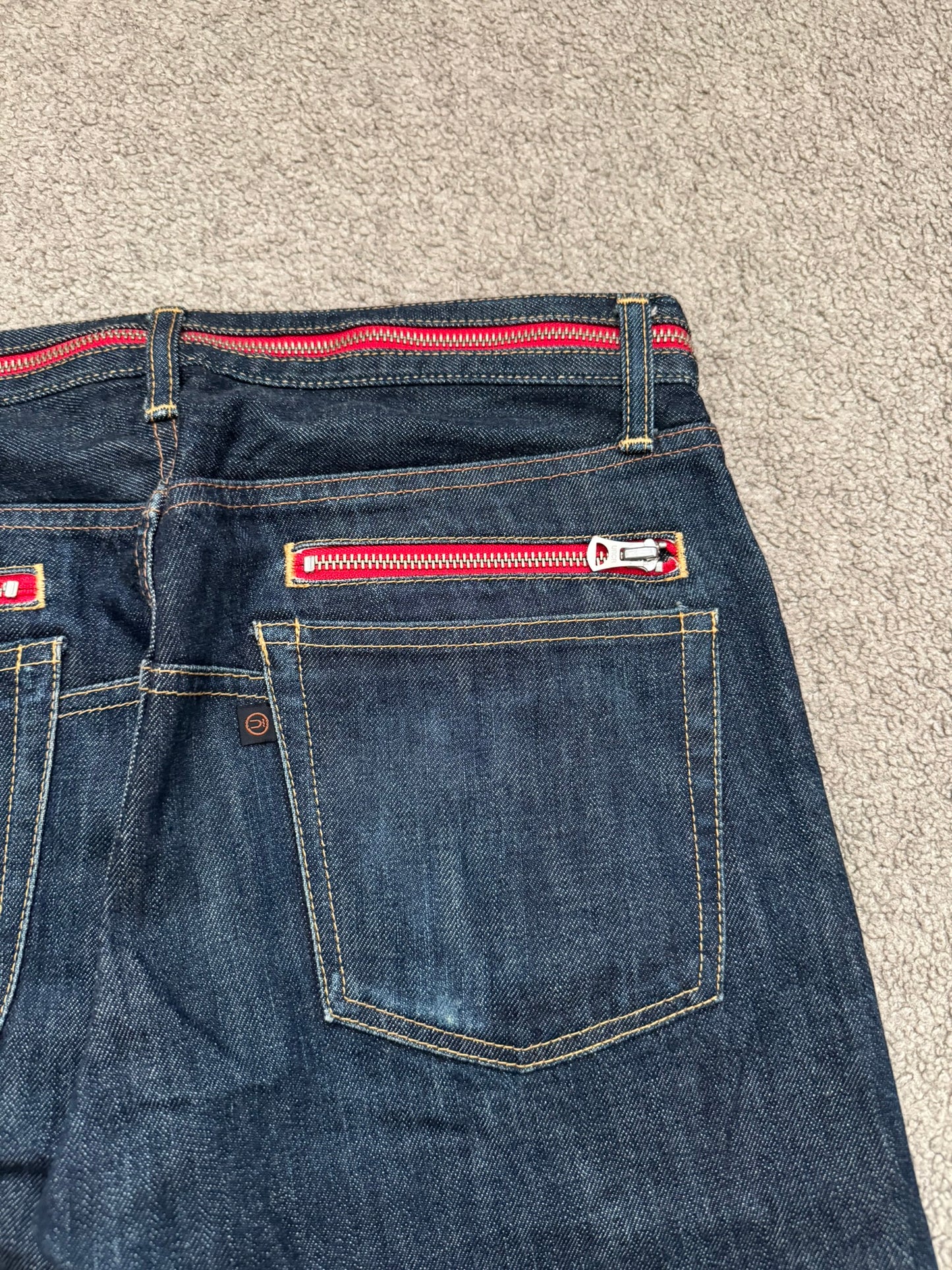 AW07 Undercover Grasping Heart Zipper Waist Denim Jeans