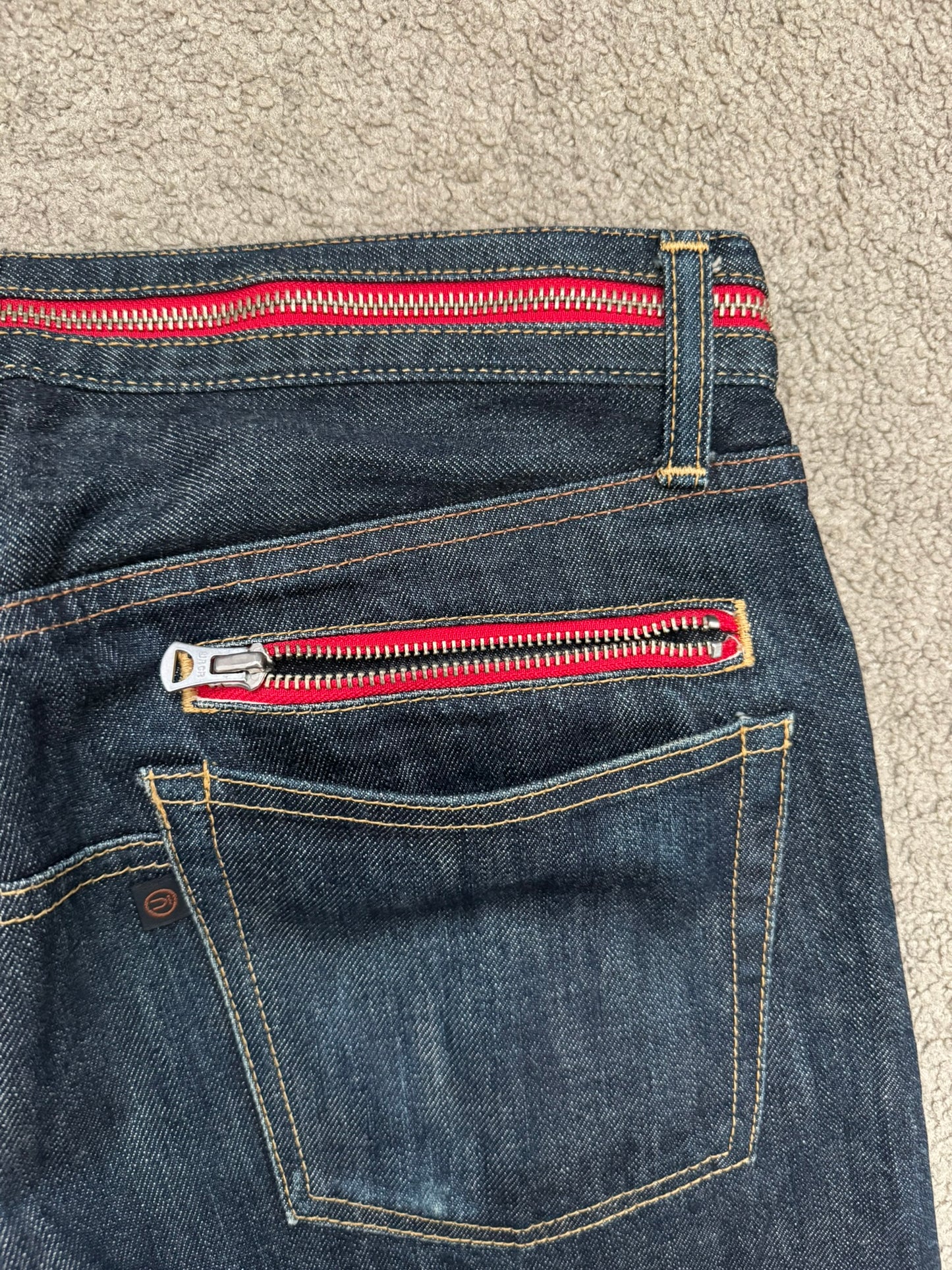 AW07 Undercover Grasping Heart Zipper Waist Denim Jeans