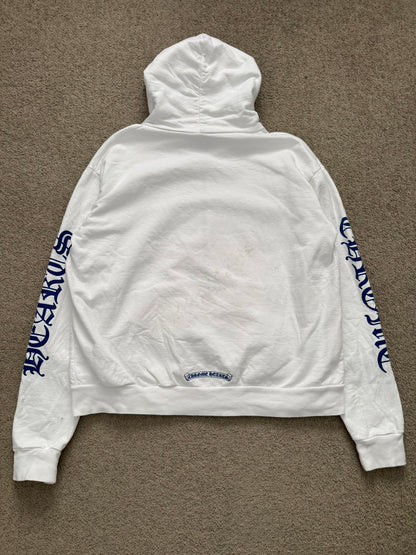 Chrome Hearts Vertical Logo Dagger Zip Up Hoodie