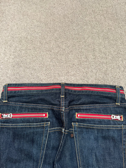 AW07 Undercover Grasping Heart Zipper Waist Denim Jeans
