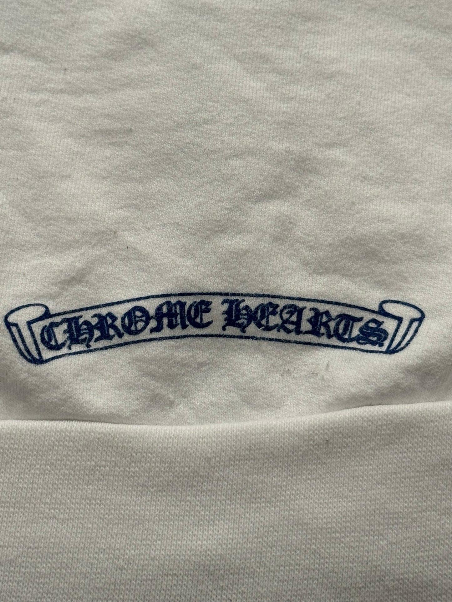 Chrome Hearts Vertical Logo Dagger Zip Up Hoodie