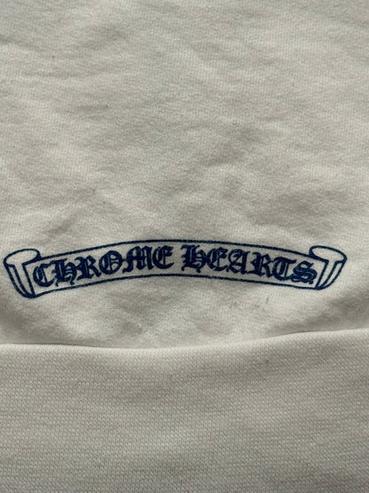 Chrome Hearts Vertical Logo Dagger Zip Up Hoodie