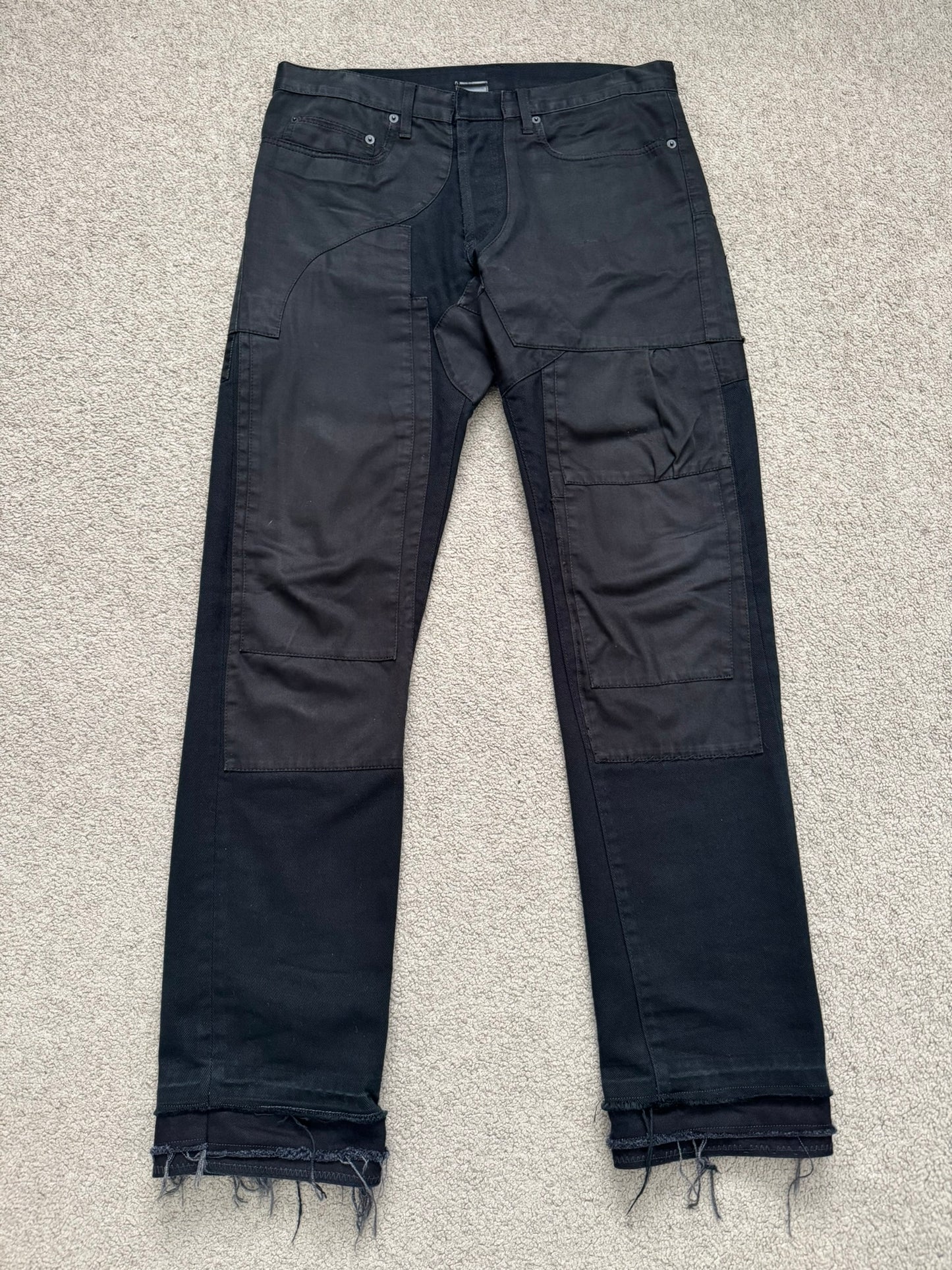 AW07 Dior Homme by Hedi Slimane "Navigate" Patchwork Denim Jeans