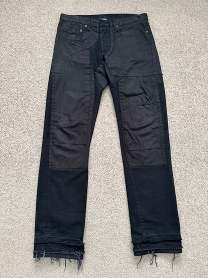 AW07 Dior Homme by Hedi Slimane "Navigate" Patchwork Denim Jeans