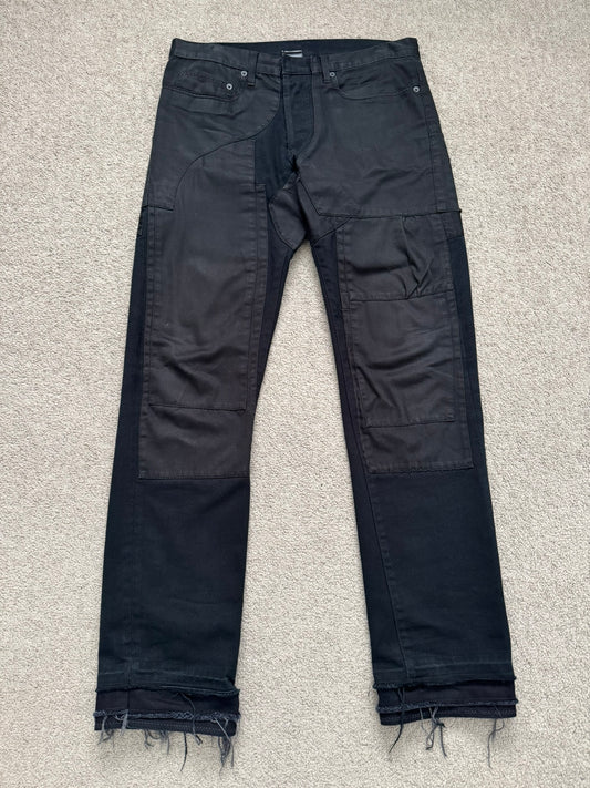 AW07 Dior Homme by Hedi Slimane "Navigate" Patchwork Denim Jeans