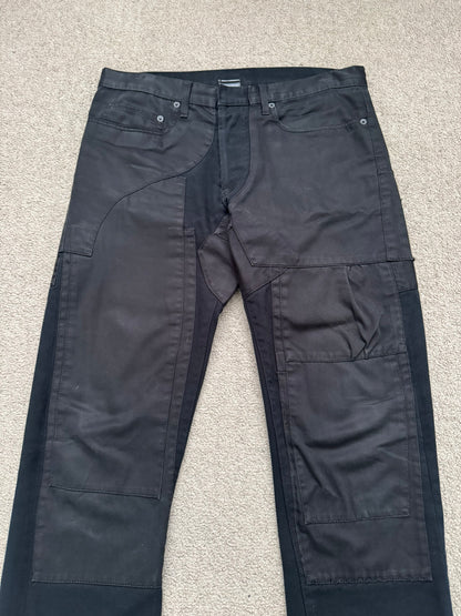 AW07 Dior Homme by Hedi Slimane "Navigate" Patchwork Denim Jeans