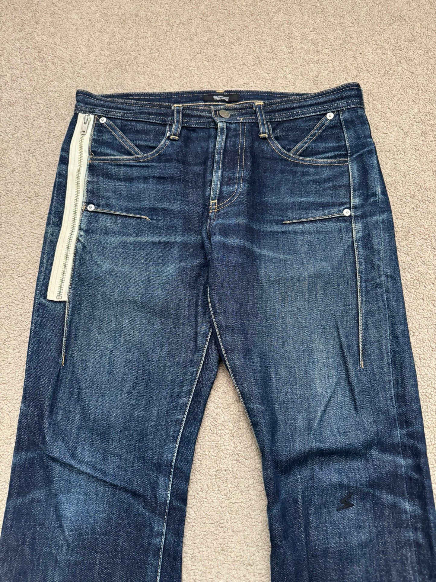 FW09 Undercover "Earmuff Maniac" Zipper Pocket Denim Jeans