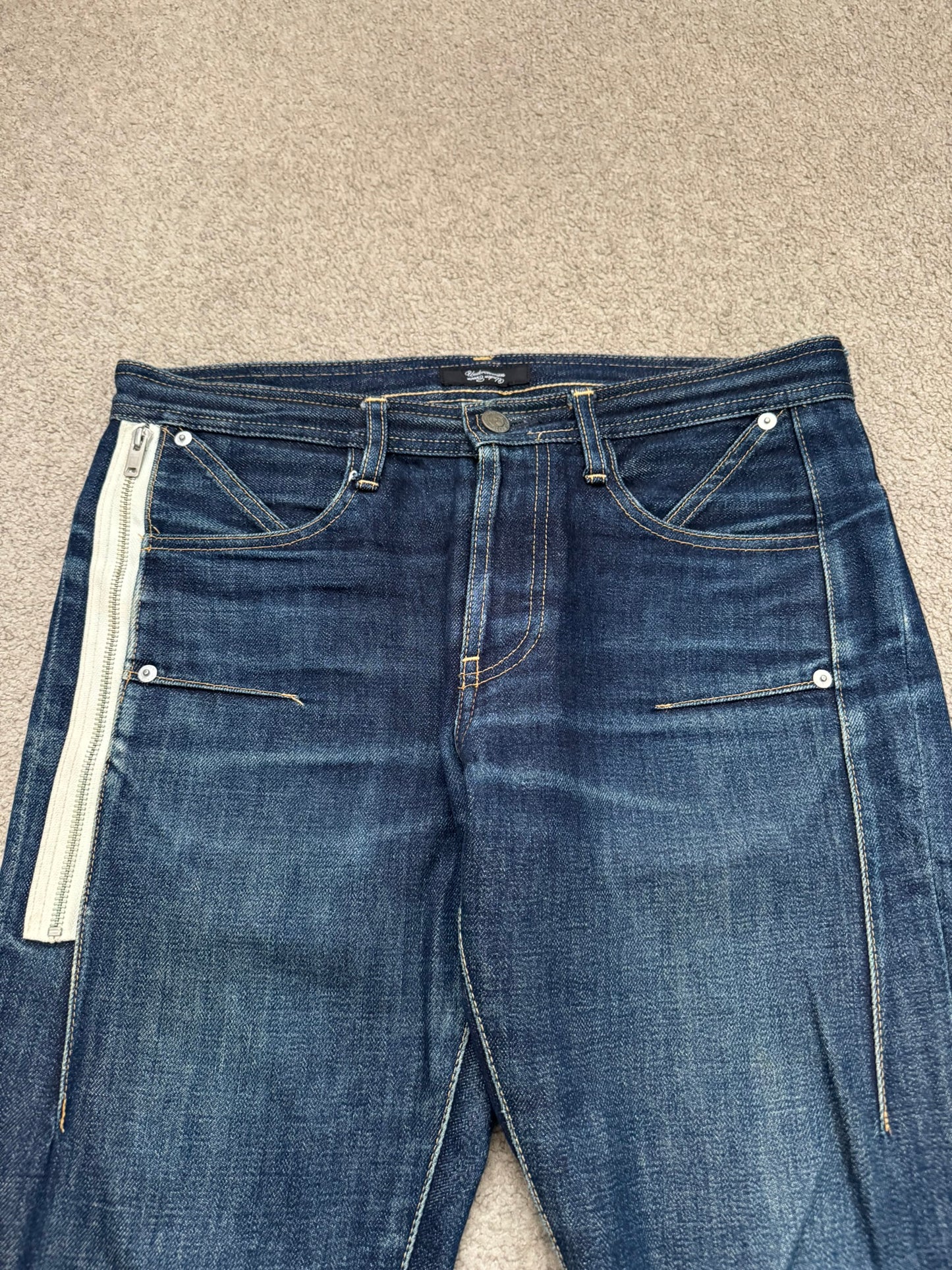 FW09 Undercover "Earmuff Maniac" Zipper Pocket Denim Jeans