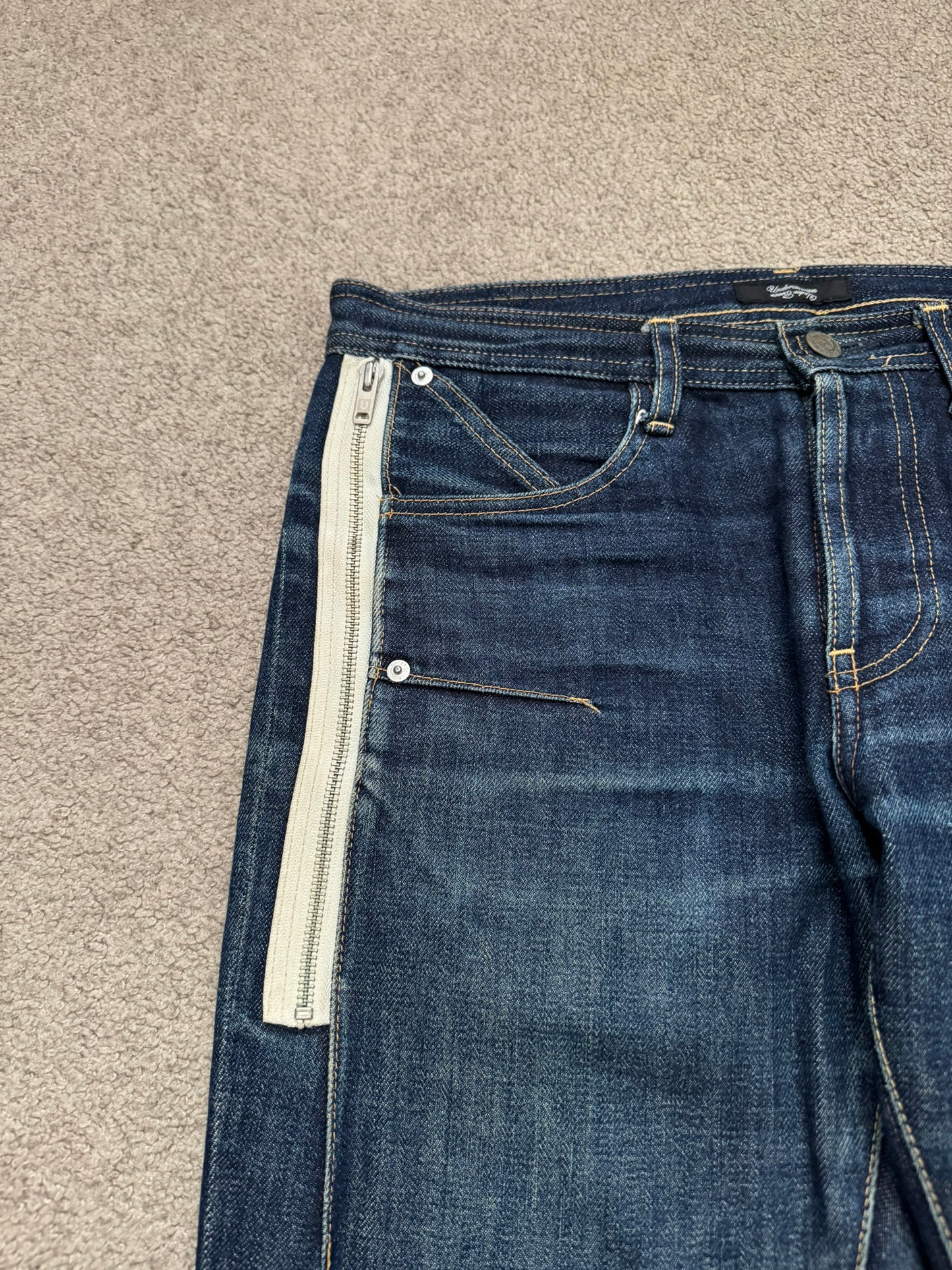 FW09 Undercover "Earmuff Maniac" Zipper Pocket Denim Jeans