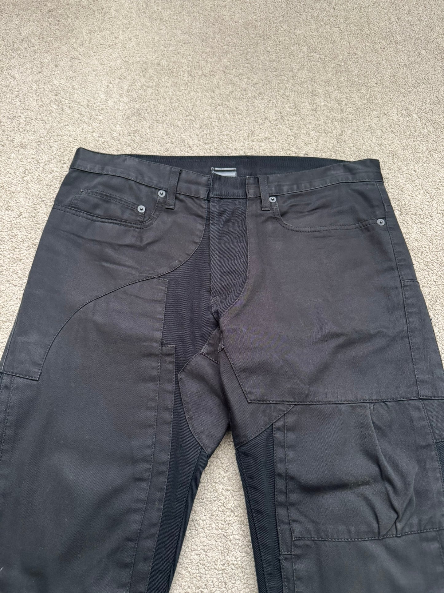 AW07 Dior Homme by Hedi Slimane "Navigate" Patchwork Denim Jeans