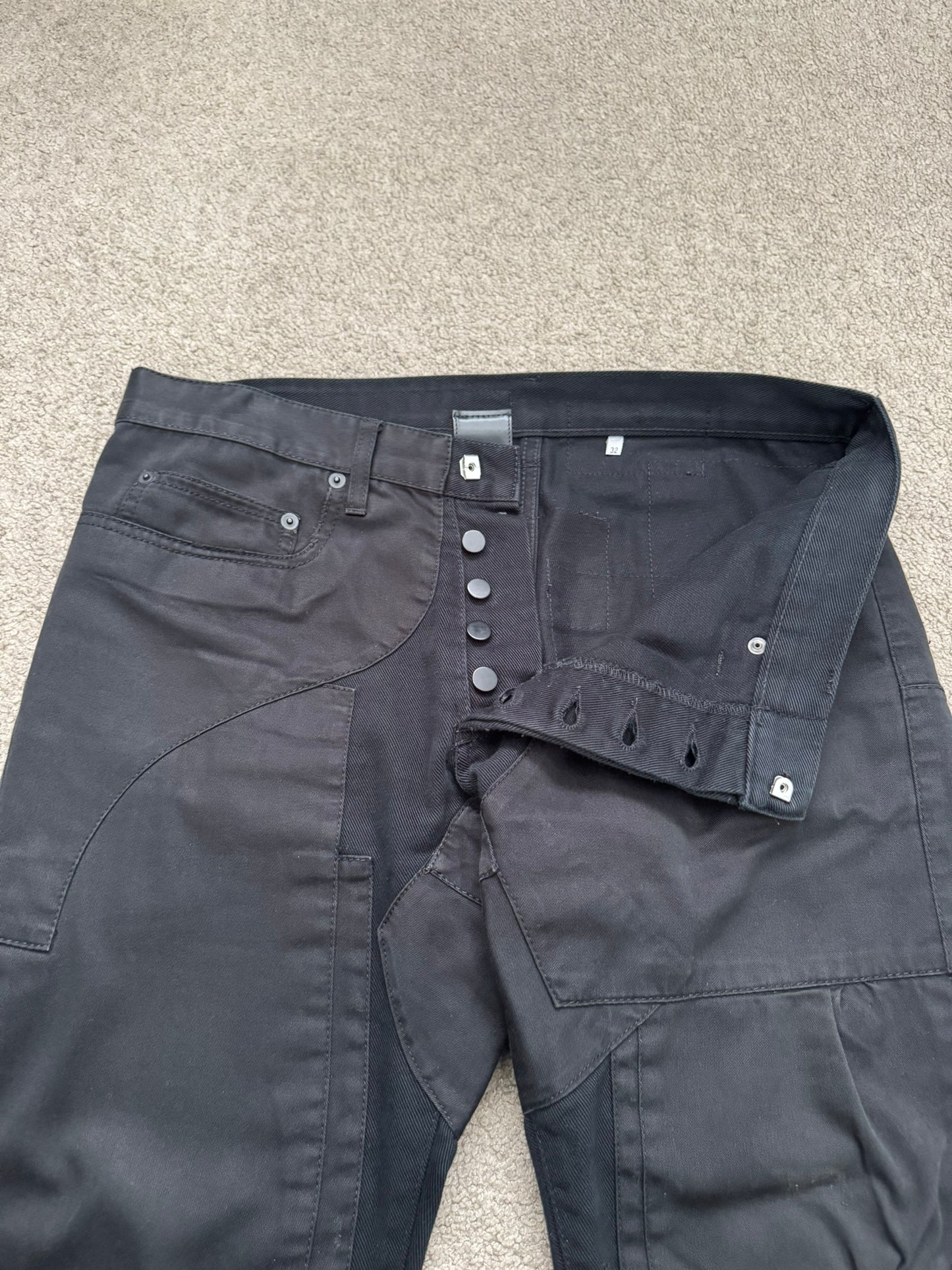 AW07 Dior Homme by Hedi Slimane "Navigate" Patchwork Denim Jeans