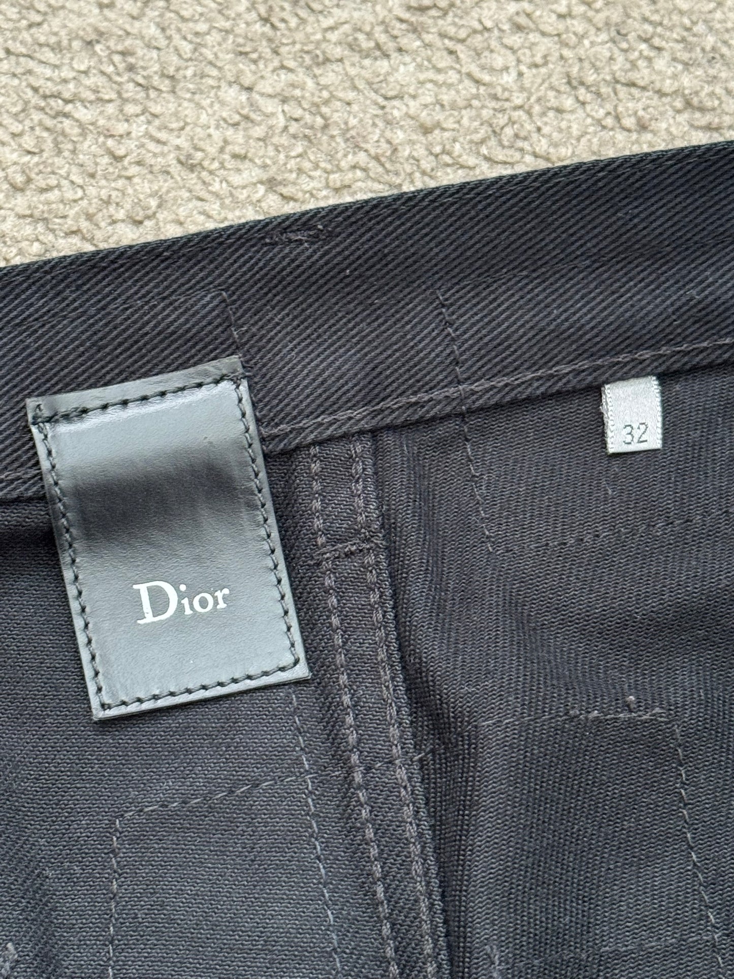 AW07 Dior Homme by Hedi Slimane "Navigate" Patchwork Denim Jeans