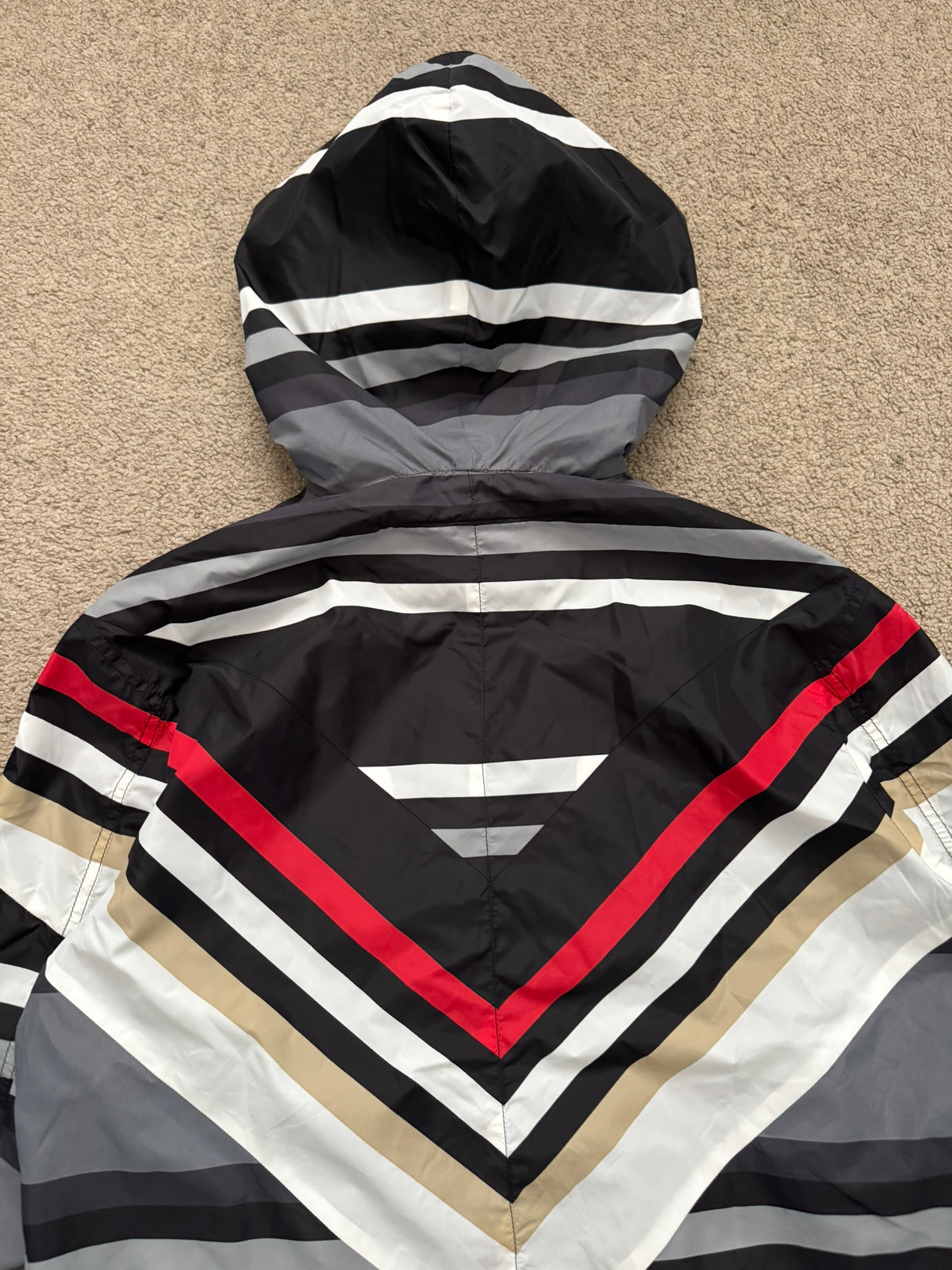 FW14 Givenchy by Riccardo Tisci Chevron Print Nylon Parka Jacket