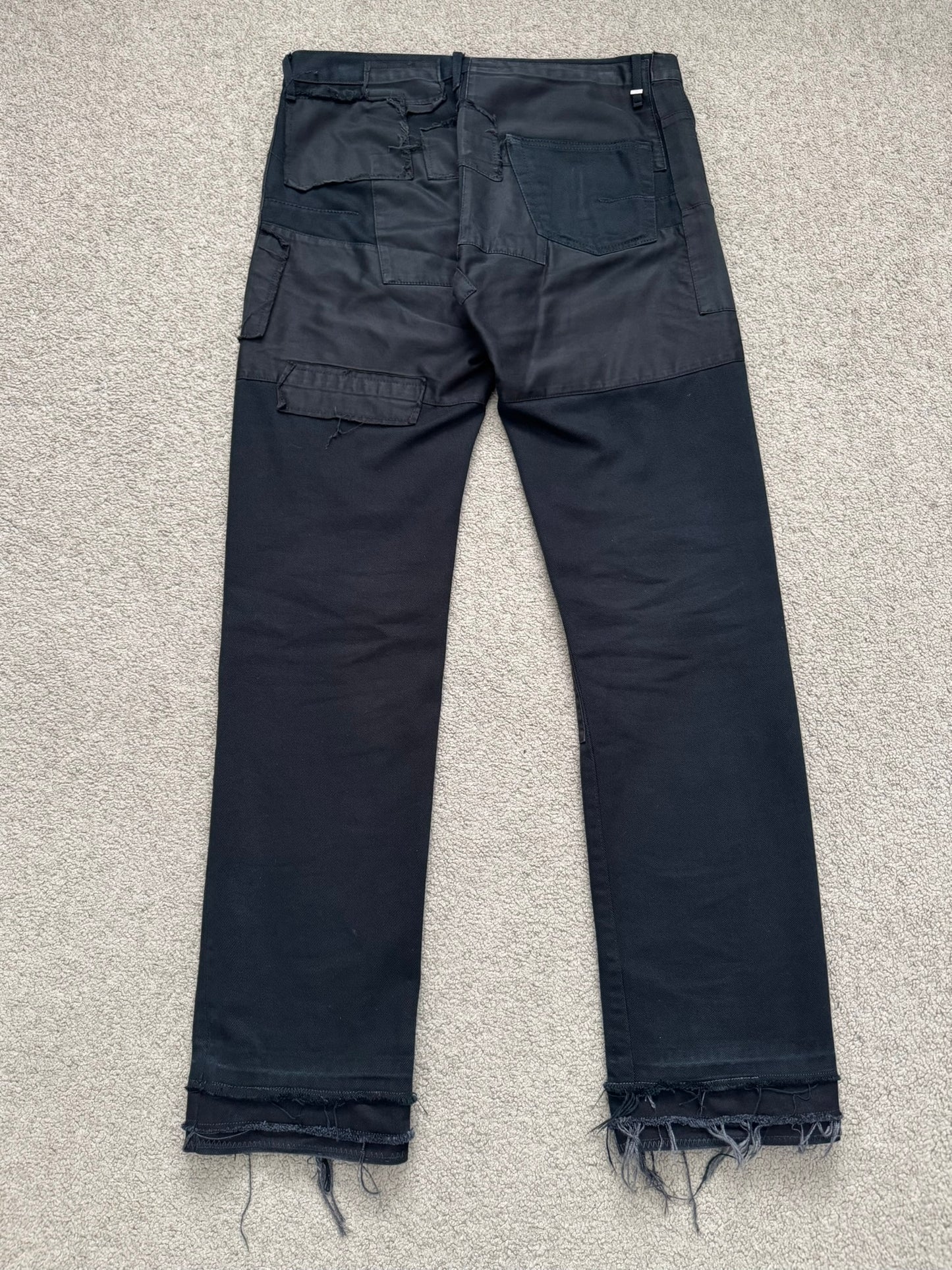 AW07 Dior Homme by Hedi Slimane "Navigate" Patchwork Denim Jeans