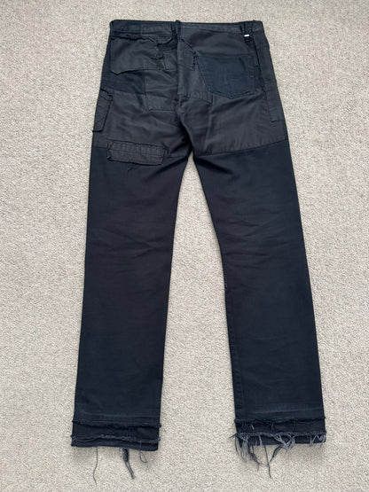 AW07 Dior Homme by Hedi Slimane "Navigate" Patchwork Denim Jeans