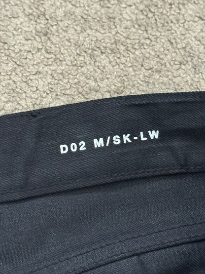 SS15 Saint Laurent by Hedi Slimane Black Waxed D02 Denim Jeans