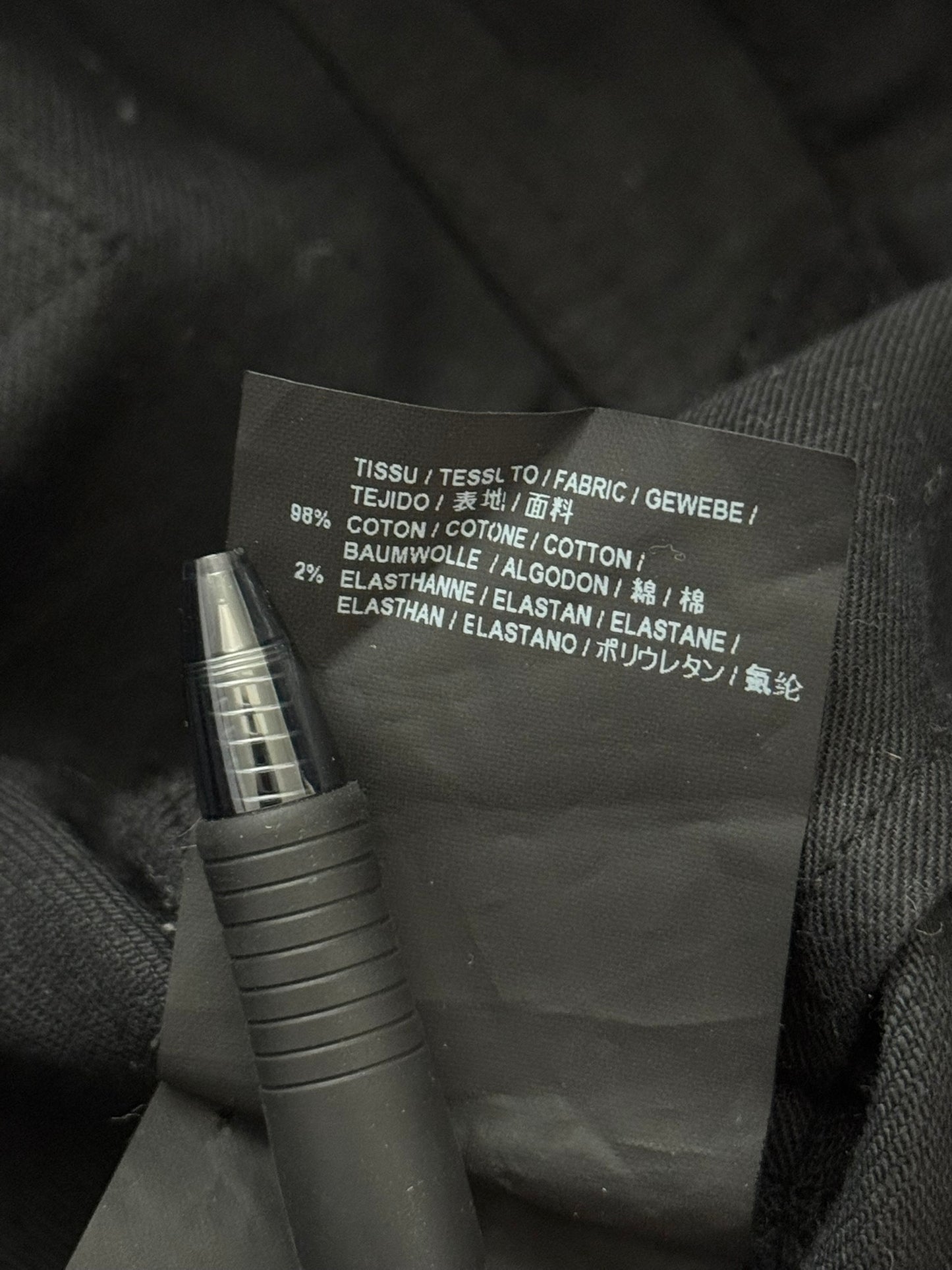 SS15 Saint Laurent by Hedi Slimane Black Waxed D02 Denim Jeans