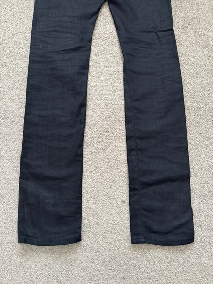 SS15 Saint Laurent by Hedi Slimane Black Waxed D02 Denim Jeans