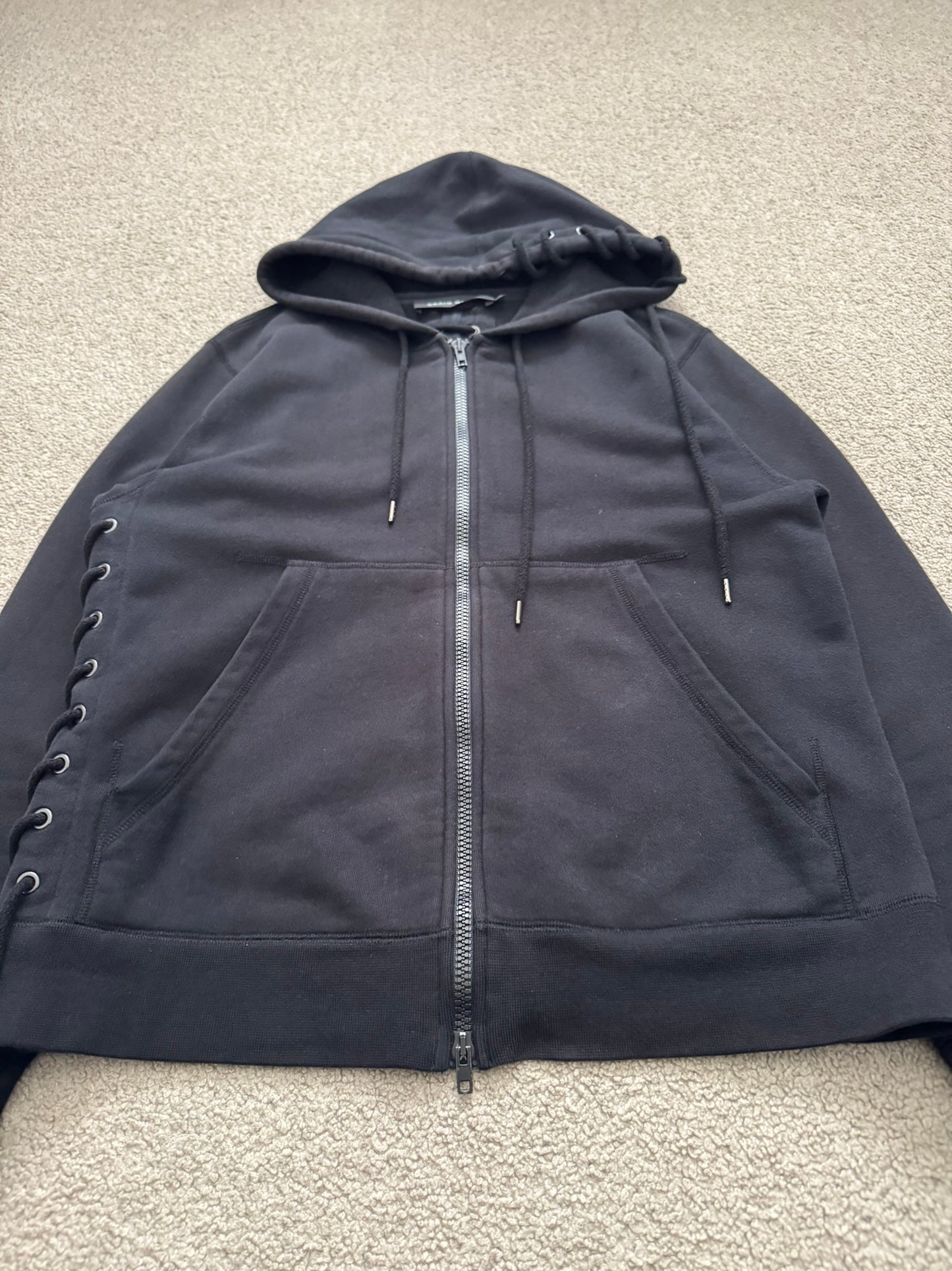 Craig Green Black Lace Zip Up Hoodie