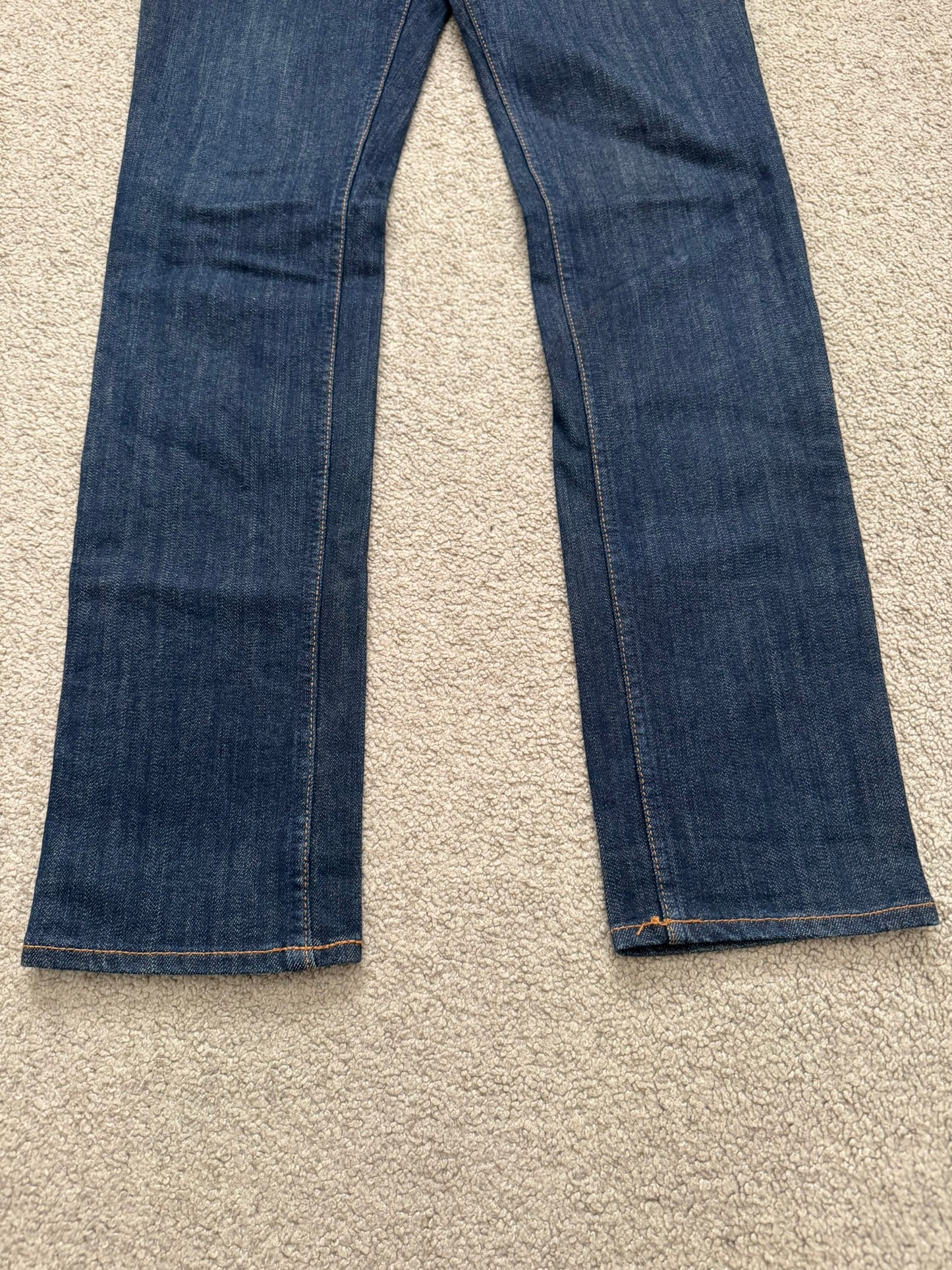 FW07 Number (N)ine Indigo Crying Heart Pain Denim Jeans