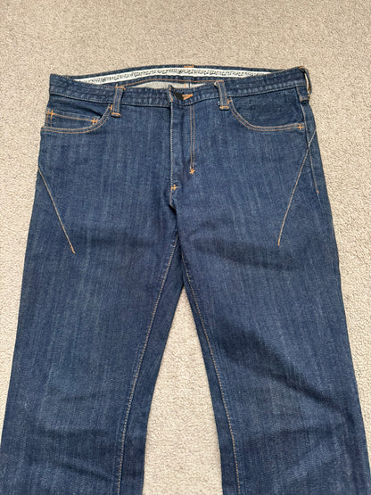FW07 Number (N)ine Indigo Crying Heart Pain Denim Jeans