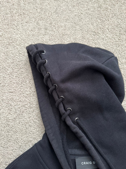 Craig Green Black Lace Zip Up Hoodie