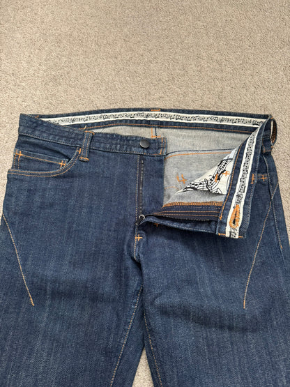 FW07 Number (N)ine Indigo Crying Heart Pain Denim Jeans