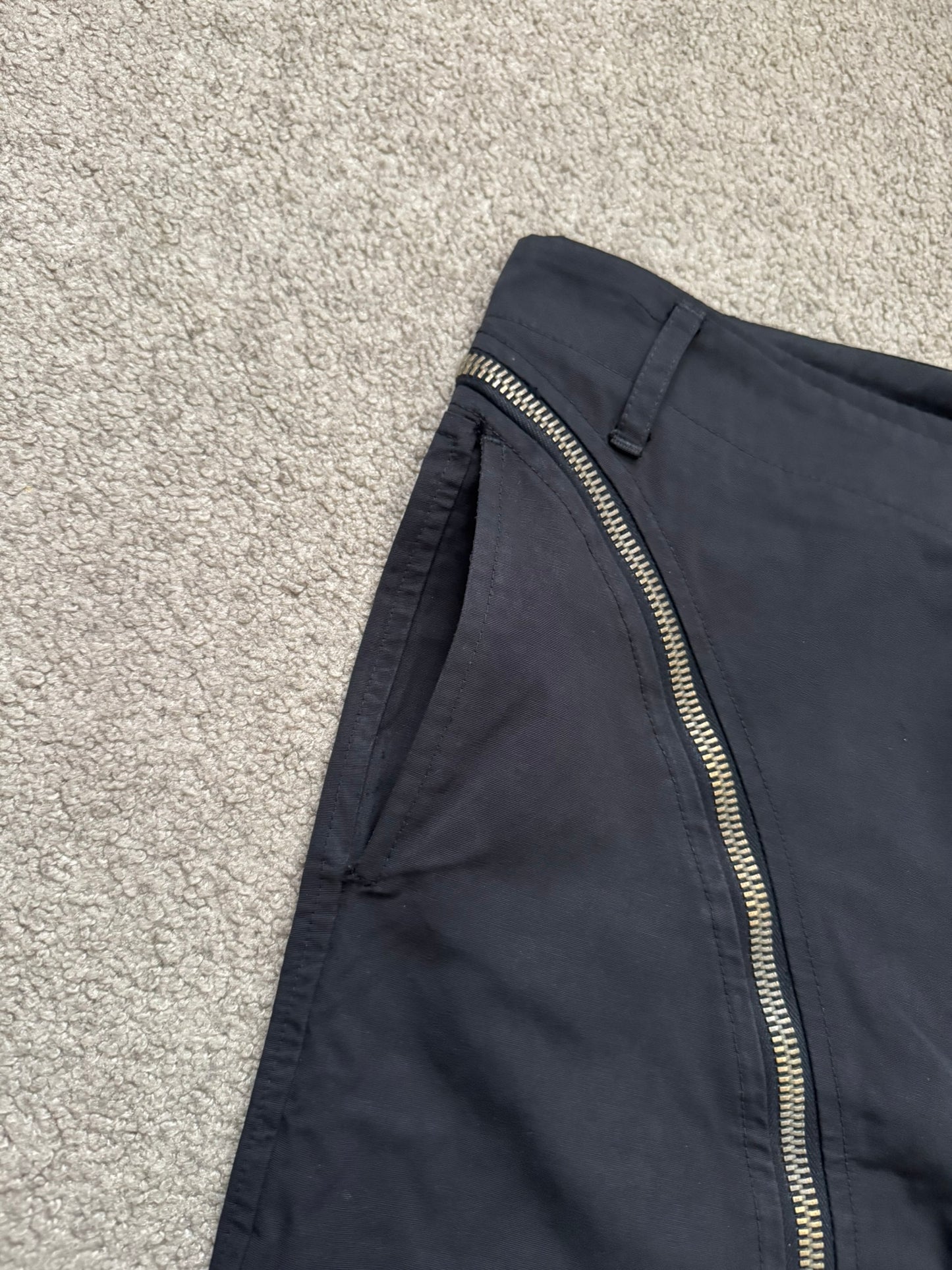 FW13 Rick Owens Mainline "Plinth" Half Layer Nylon Aircut Pants