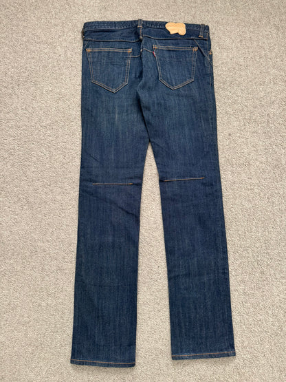 FW07 Number (N)ine Indigo Crying Heart Pain Denim Jeans