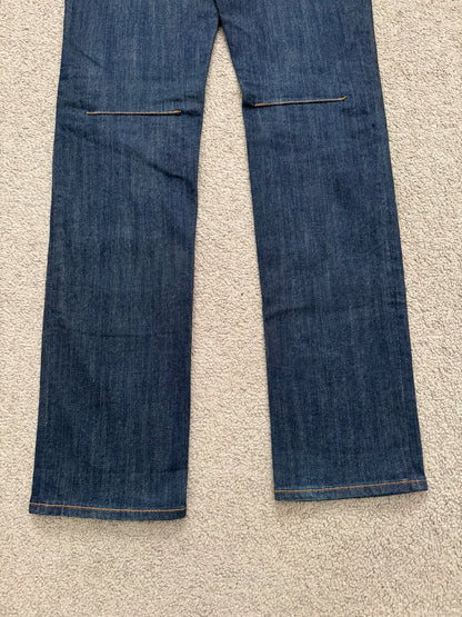 FW07 Number (N)ine Indigo Crying Heart Pain Denim Jeans