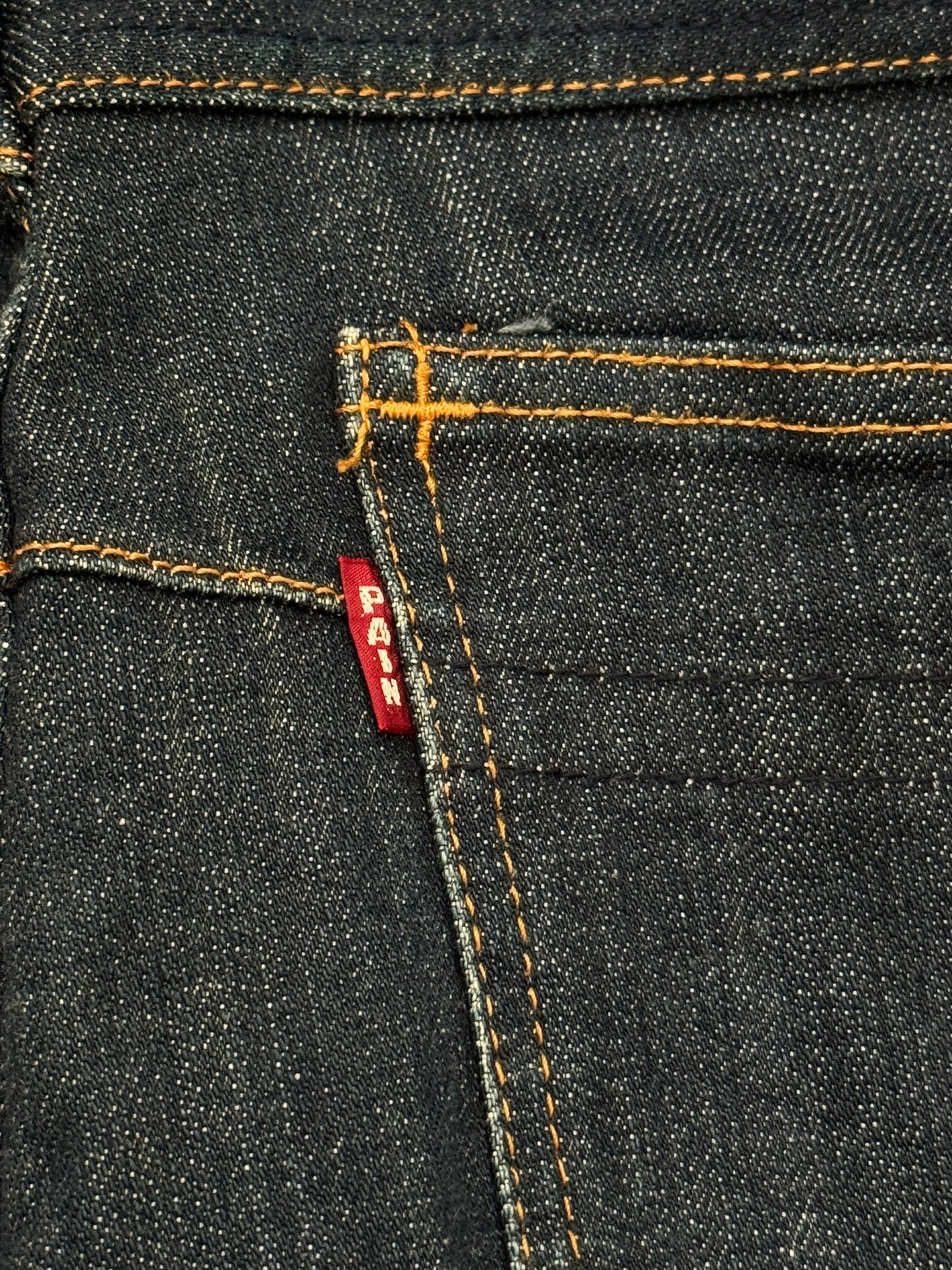 FW07 Number (N)ine Indigo Crying Heart Pain Denim Jeans