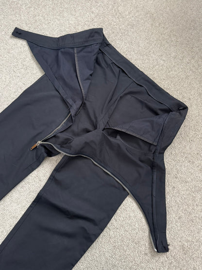 FW13 Rick Owens Mainline "Plinth" Half Layer Nylon Aircut Pants