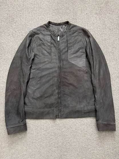 SS13 Rick Owens "Island" Blistered Lamb Leather Jacket