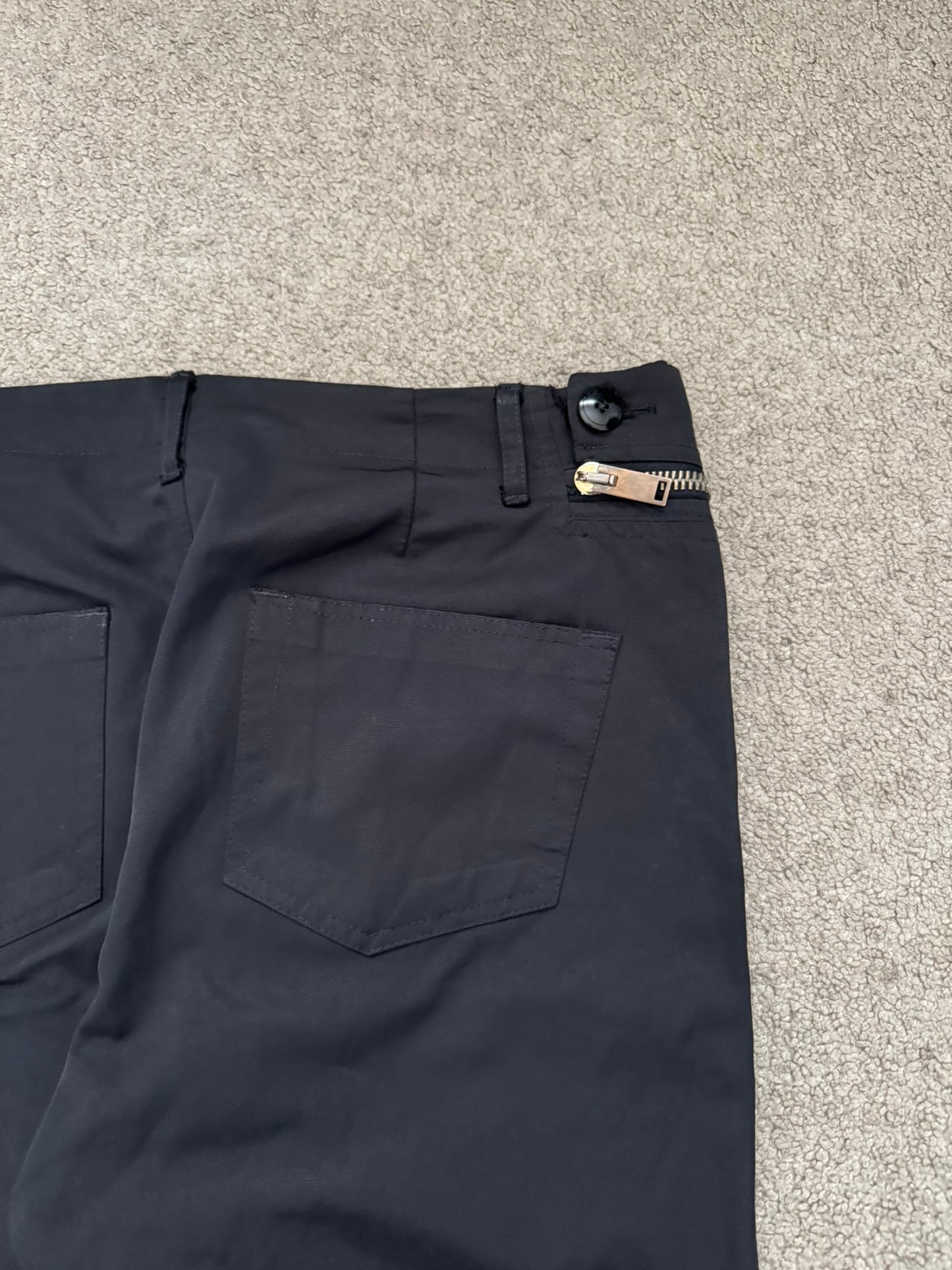 FW13 Rick Owens Mainline "Plinth" Half Layer Nylon Aircut Pants