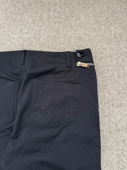 FW13 Rick Owens Mainline "Plinth" Half Layer Nylon Aircut Pants