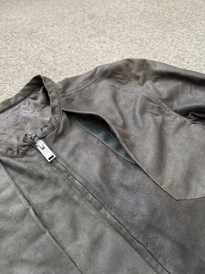 SS13 Rick Owens "Island" Blistered Lamb Leather Jacket
