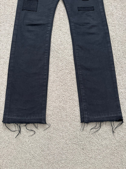 AW04 Number (N)ine "Give Peace A Chance" Patch Denim Jeans