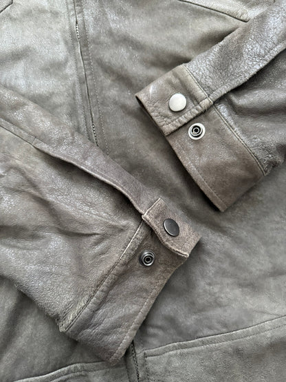 SS13 Rick Owens "Island" Blistered Lamb Leather Jacket