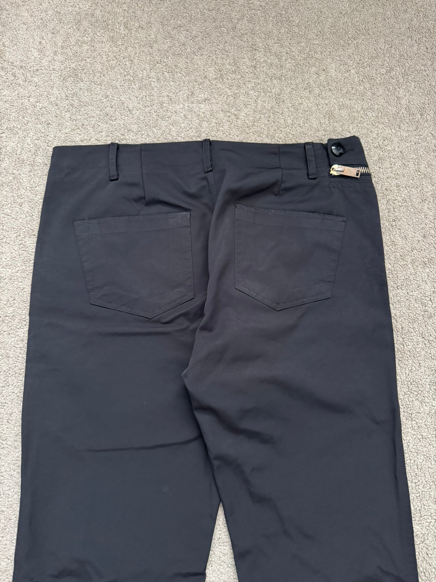 FW13 Rick Owens Mainline "Plinth" Half Layer Nylon Aircut Pants