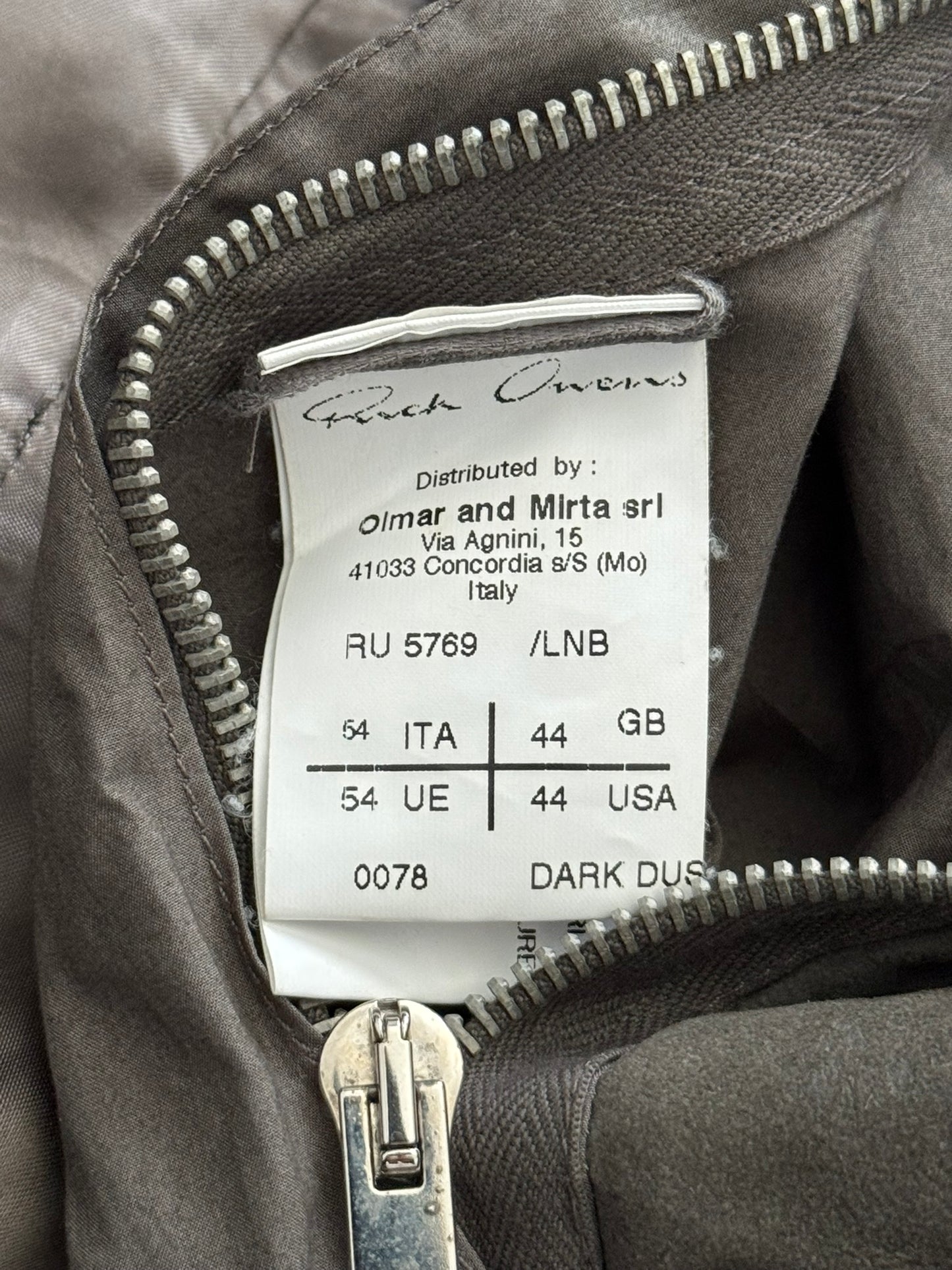 SS13 Rick Owens "Island" Blistered Lamb Leather Jacket
